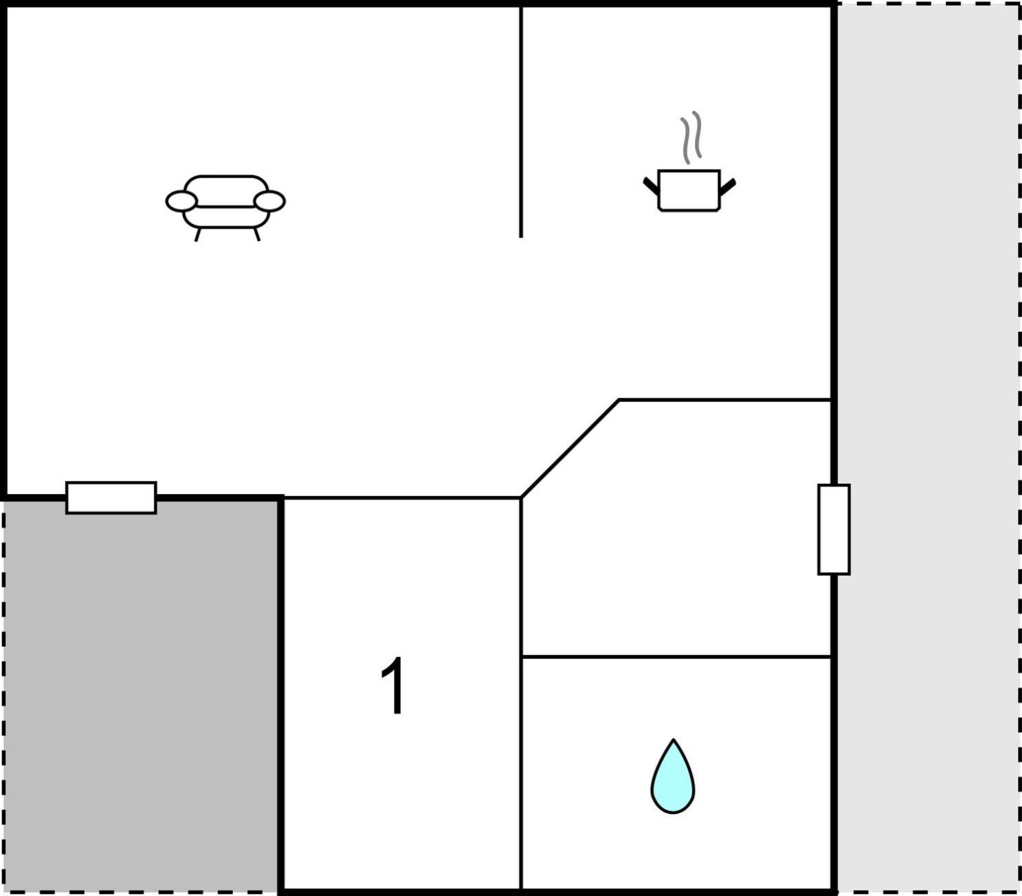 1 Bedroom Cozy Home In リーベ エクステリア 写真